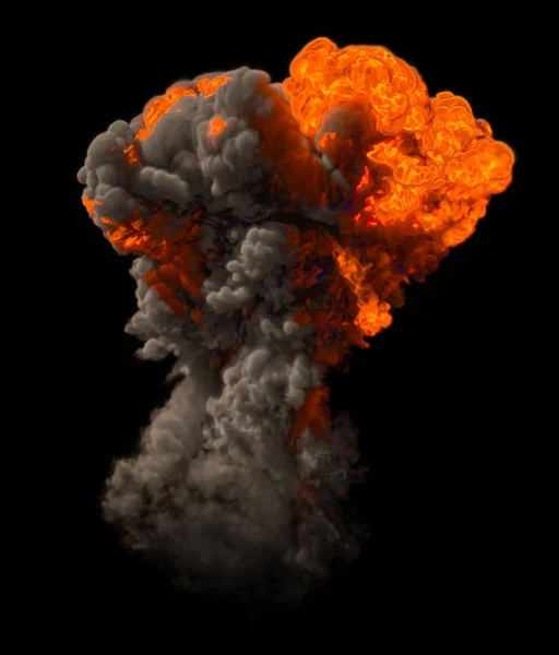Bomb Explosion - 3D рендеринг — стоковое фото