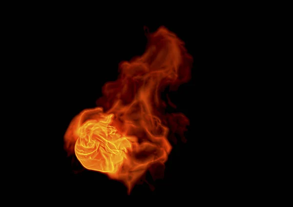 Oheň plamen - 3d vykreslování — Stock fotografie