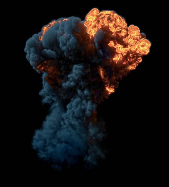 Explosão de bomba - renderização 3D Fotos De Bancos De Imagens Sem Royalties