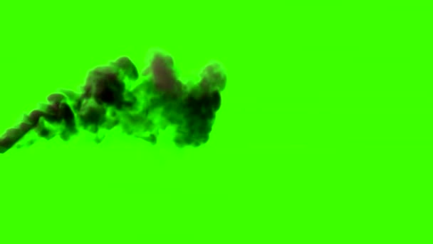 Starker Rauch - 3D-Darstellung — Stockvideo