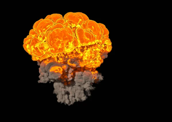 Explosión de bombas - renderizado 3D — Foto de Stock