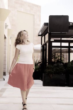 Güzel 40 yaşında bir kadın portresi