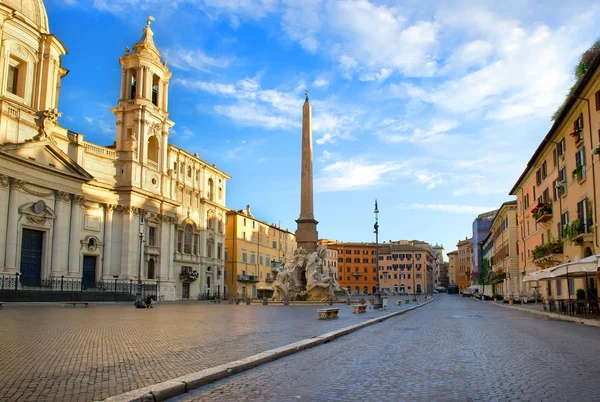 Piazza Navona v Římě — Stock fotografie