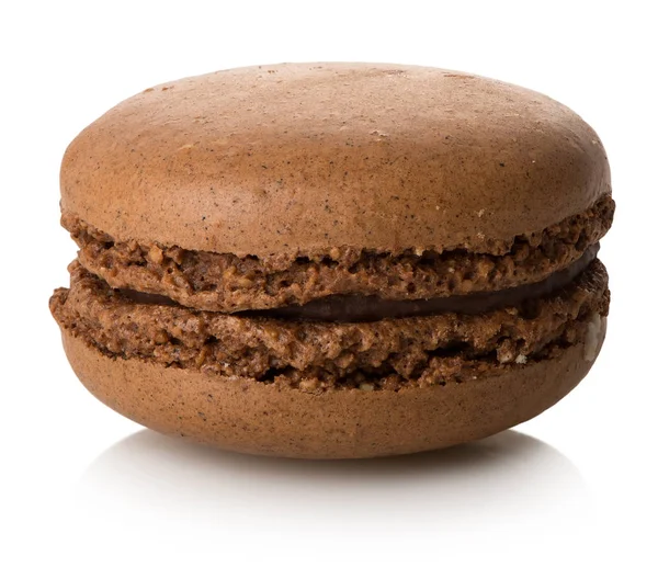 Chokolate macaron isolated — Stock Photo, Image