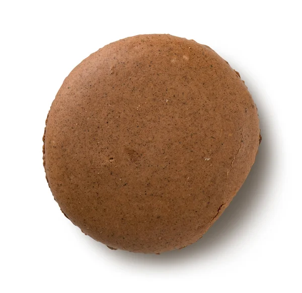 One chokolate macaron — Stock Photo, Image