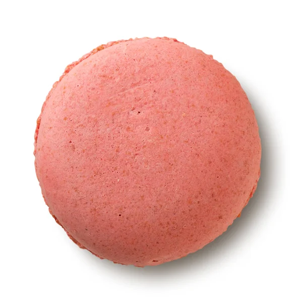 Macaron rosso isolato — Foto Stock