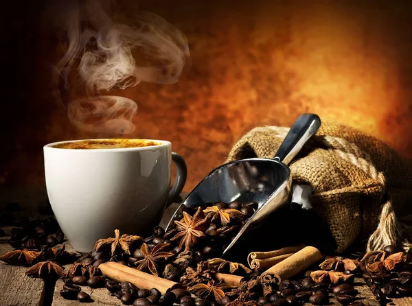 香喷喷的热咖啡 — 图库照片