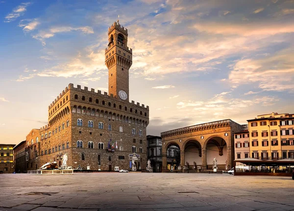 Piazza della Signoria a Firenze — Foto Stock