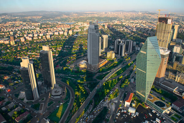 Aerial panoramic view of Istanbul