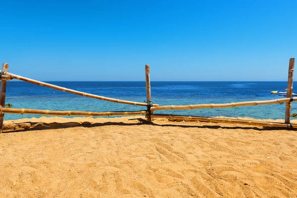 Praia de areia em egípcio — Fotografia de Stock