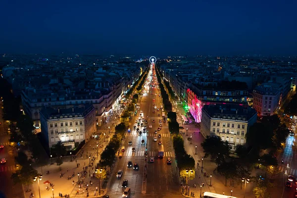 Champs Elysees van bovenaf — Stockfoto