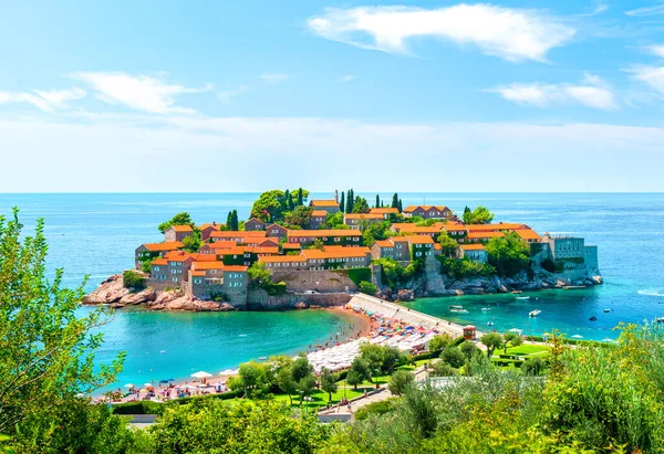 Insel Sveti Stefan — Stockfoto