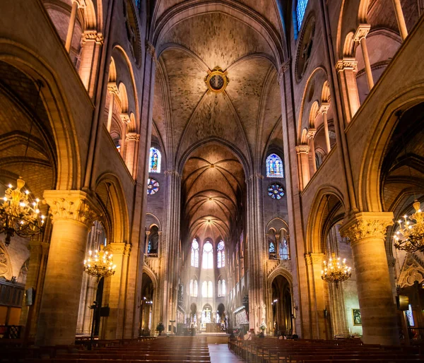 Interieur van de Notre Dame — Stockfoto