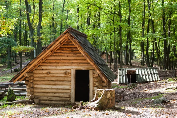 Ancient Slavic loghouse — Stock Photo, Image