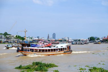 Bangkok, Tayland - 2 Haziran, 2017: insanların seyahat sabah wi