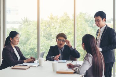 Toplantı Salonu bir iş adamları için iş yerleri, wa bardak hazır