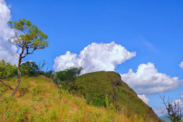 Dalen bergslandskap, clounds blå himmel på Khao Khieo Sun Nor — Stockfoto