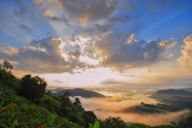 Dağ Yeşil Vadi dere manzara güzel görünümünden RI için