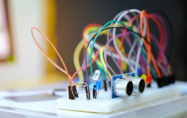 Elektronik kontrol kiti DIY panoları düz düzen atölye bileşen