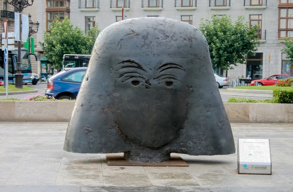 Sculpture in street of Santander — Stock Photo, Image