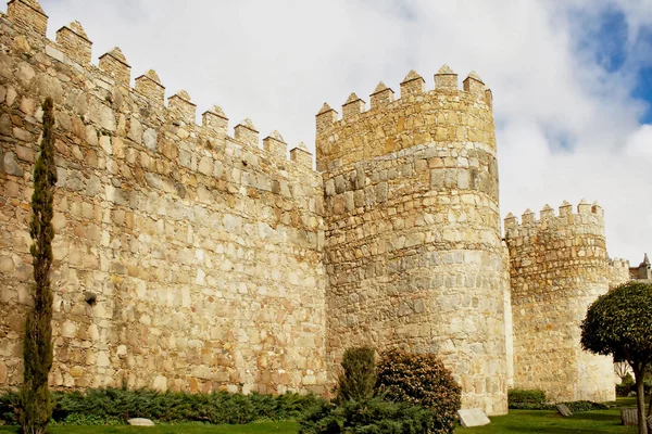 Wieża muru twierdzy w Avila — Zdjęcie stockowe