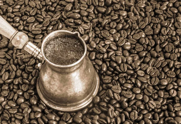 Skummande kaffe — Stockfoto