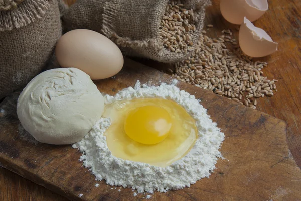 Making hand made bread — Stock Photo, Image