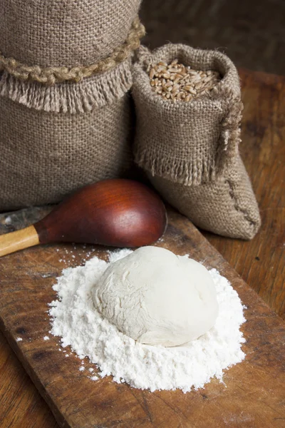Making hand made bread — Stock Photo, Image
