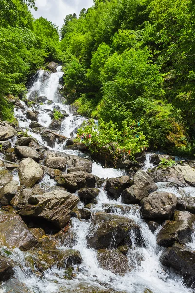 Paesaggio in Abkhazia con fiume — Foto Stock