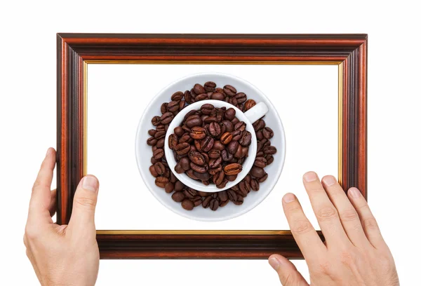 Photo Frame in the hands — Stock Photo, Image