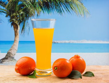 Bardakta portakal suyu 