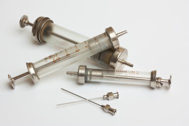 old-style syringes
