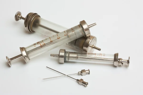 Old-style syringes — Stockfoto