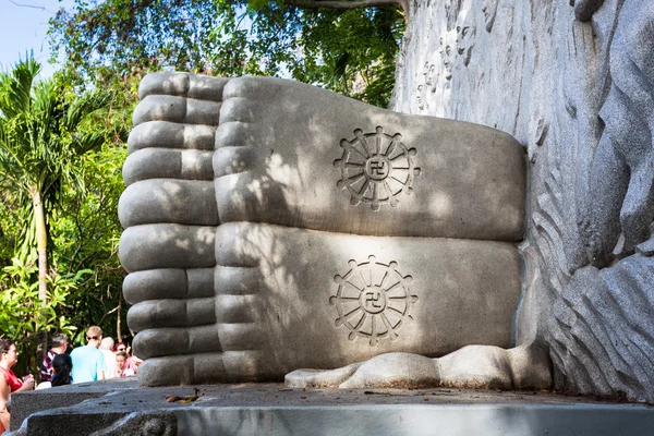 Сплячого Будди в довгий син пагода — стокове фото