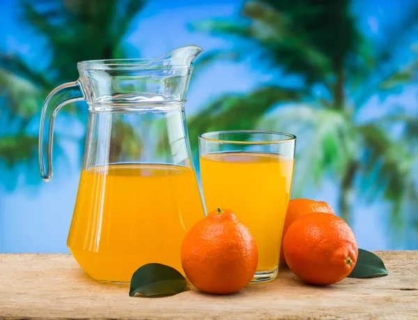 Orangensaft im Glas — Stockfoto