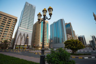 Şarja city.uae içinde gökdelenler.