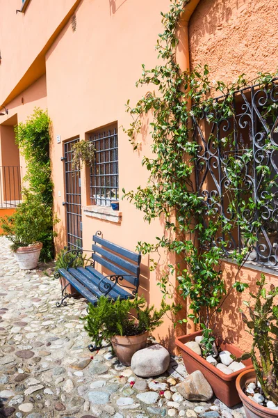 Typiska Italienska Street Liten Landsortsstad Toscana Italien Europa — Stockfoto