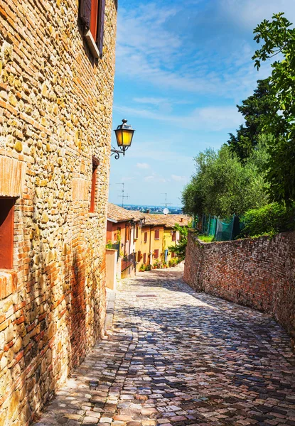 Typical Italian Street Small Provincial Town Tuscan Italy Europe — Stock Photo, Image