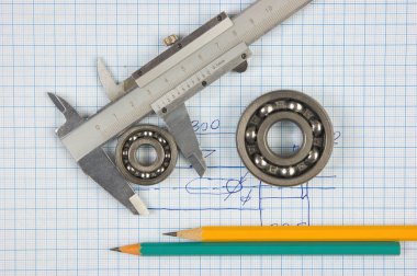 Çap pergeli, yatakları ve Meydanı