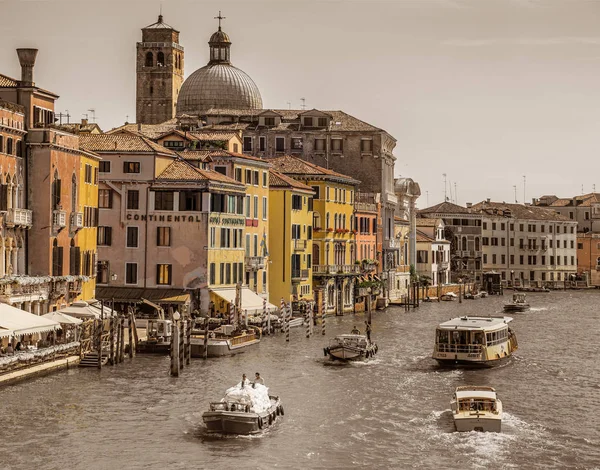 Canal Grande w Wenecji Włochy — Zdjęcie stockowe