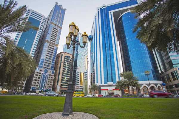 Sharjah - derde grootste en dichtstbevolkte stad — Stockfoto