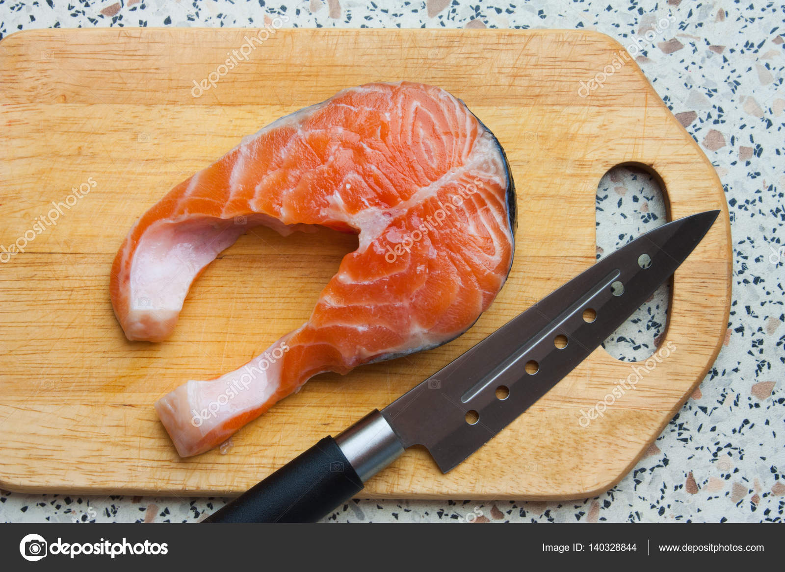 Butchering of salmon Stock Photo by ??alan64 140328844