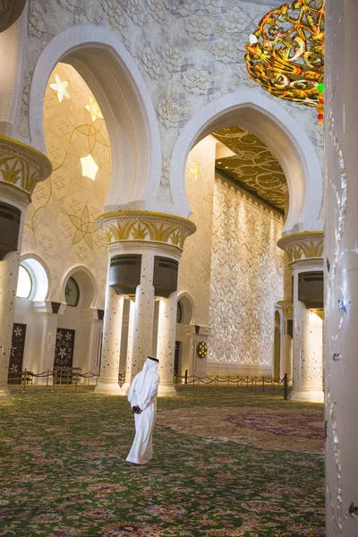 La mezquita Shaikh Zayed inter — Foto de Stock