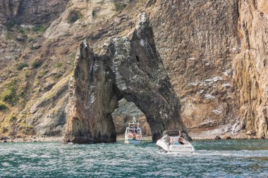 Island Golden Gate in the  Crimea clipart
