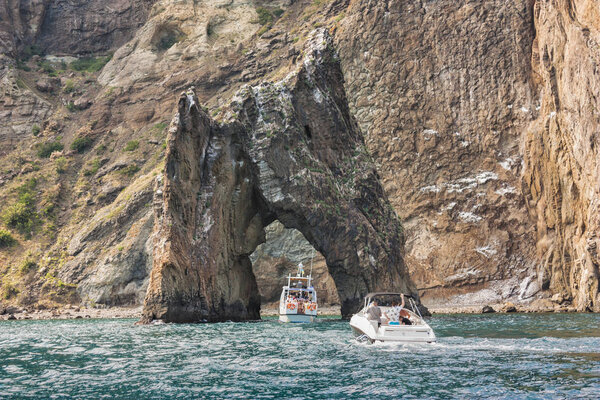 Island Golden Gate in the  Crimea