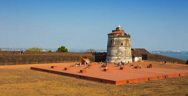 Fort Aguada Lugar popular para turistas em Goa — Fotografia de Stock