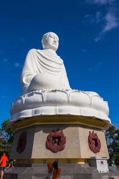 Wielki Budda w długi syna Pagoda — Zdjęcie stockowe