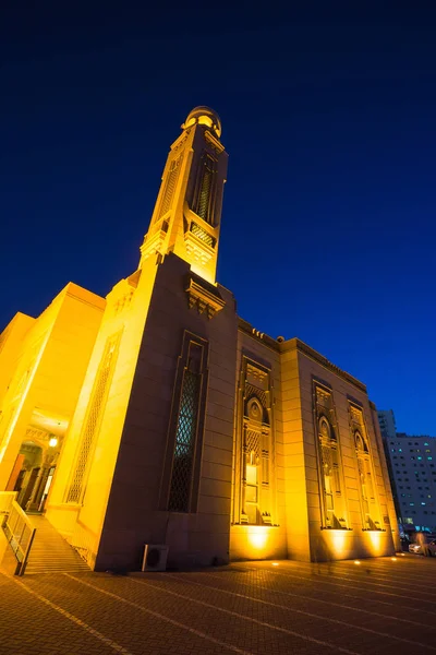 Noor Mosque Sharjah Night United Arab Emirates — Stock Photo, Image