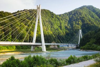 Sochi için Olimpiyat ven Krasnaya Polyana için yolu üzerindeki köprü