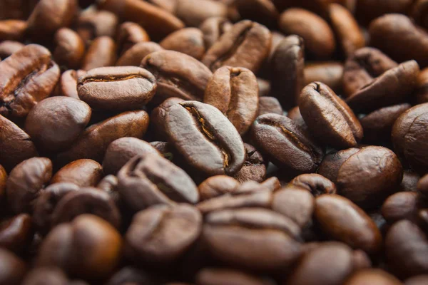 Textura de los granos de café tostados — Foto de Stock